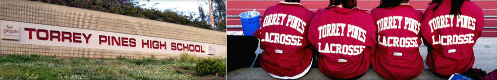 Torrey Pines High School campus and lacrosse team